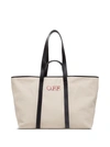 OFF-WHITE TOTE COMMERCIAL SHOPPER IN CANVAS