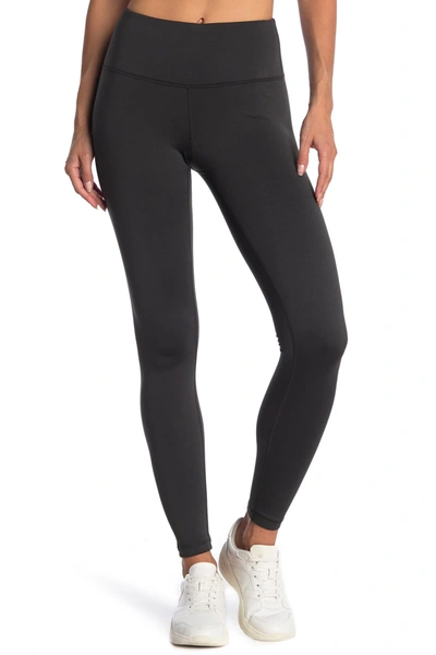 90 Degree By Reflex Soft Tech Fleece Lined High Rise Leggings In Olive Shadow