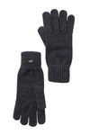 Ugg Knit Tech Gloves In Charcoal