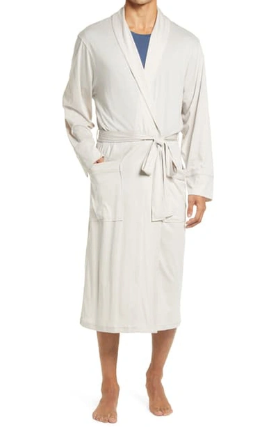 Daniel Buchler Peruvian Pima Cotton Robe In Pebble