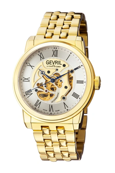 Gevril Vanderbilt Bracelet Watch, 47mm In Gold