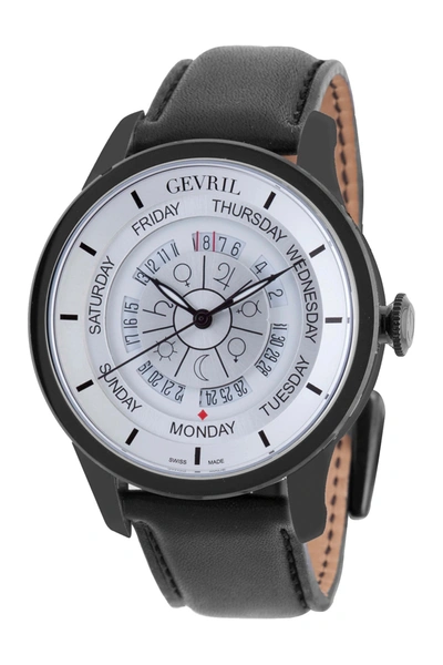 Gevril Men's Columbus Circle Automatic Watch In Black