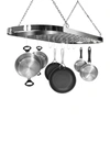 Sorbus Chrome Ceiling Mounted Pot Rack In Chrome