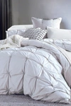 Melange King Epoque Embroidered Duvet 3-piece Set In Grey