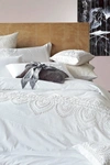 Melange Home Padma Embroidered Duvet 3-piece Set In White