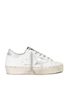 Golden Goose Hi Star Embossed Leather Low-top Sneakers In White