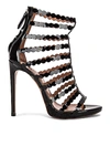 ALAÏA CAGE PATENT LEATHER SANDALS,ALIA-WZ12