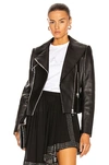 Alaïa Editions 2004 Leather Agneau Biker Jacket In Noir