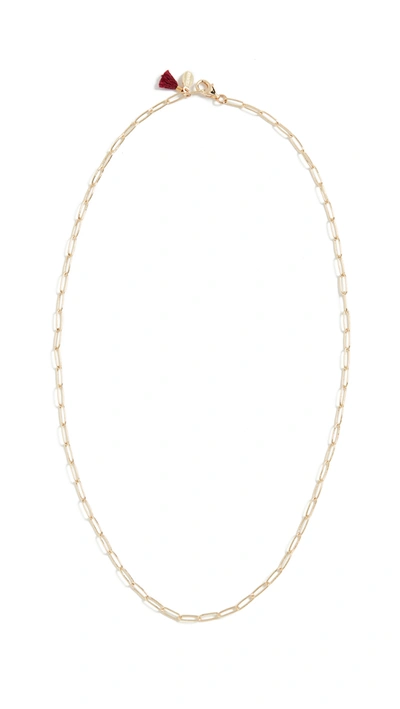 Shashi Petite Patron Necklace In Gold