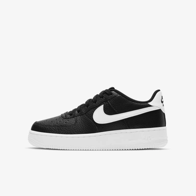 Nike Air Force 1 Big Kids' Shoes In Black/white