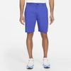 Nike Dri-fit Uv Flat Front Chino Golf Shorts In Lapis