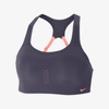 Nike Alpha Women's High-support Padded Keyhole Sports Bra In Dark Raisin,bright Mango,bright Mango