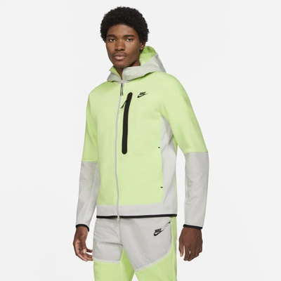 Nike Sportswear Tech Fleece Men's Full-zip Woven Hoodie In Light