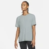 Nike Men's  Yoga Dri-fit Short-sleeve Top In Grey