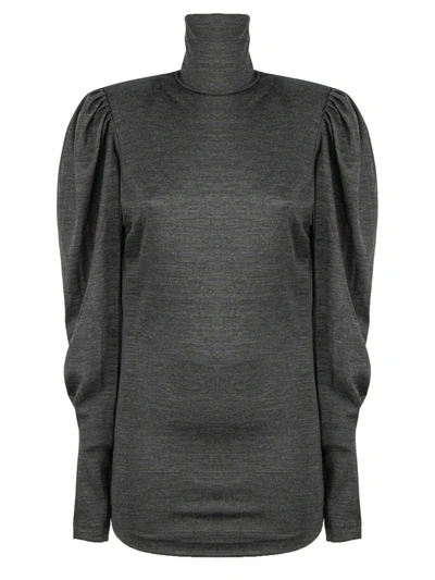 Isabel Marant Gavina Topwear In Grey Wool In Grigio