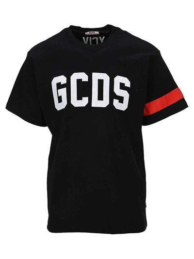 Gcds Logo T-shirt In Black