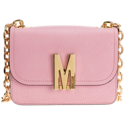 Moschino M Shoulder Bag In Rosa