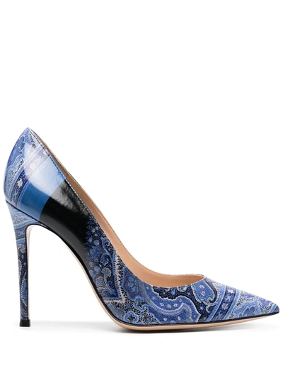 Etro X Gianvito Rossi Pumps In Blue