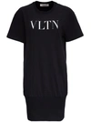 VALENTINO JERSEY DRESS WITH FRONT LOGO