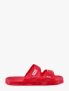 Gcds Logo Print Touch-strap Sliders In Red