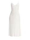 Magda Butrym Women's Hawaii Sequined Slip Dress In Cream
