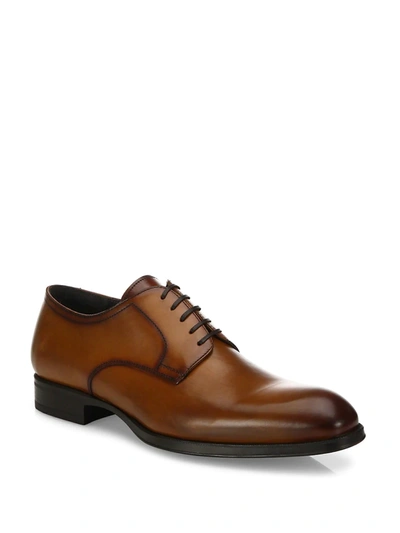 To Boot New York Men's Burnished Toe Leather Oxfords In Cuoio