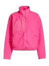 Fp Movement Women's Hit The Slopes Fleece Jacket In Tropical Pink