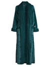 Natori Faux-shearling Sherpa Robe In Deep Sea