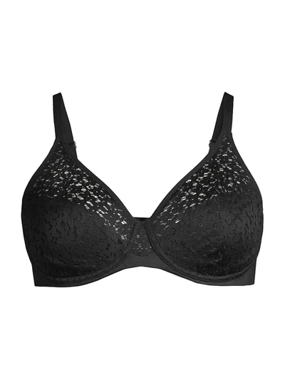 Chantelle Norah Full Coverage Molded Stretch Lace Bra In Black