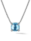 David Yurman Women's Châtelaine® Pendant Necklace With Gemstone & Diamonds In Silver
