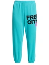 Free City Logo Sweatpants In Tokyo Blue