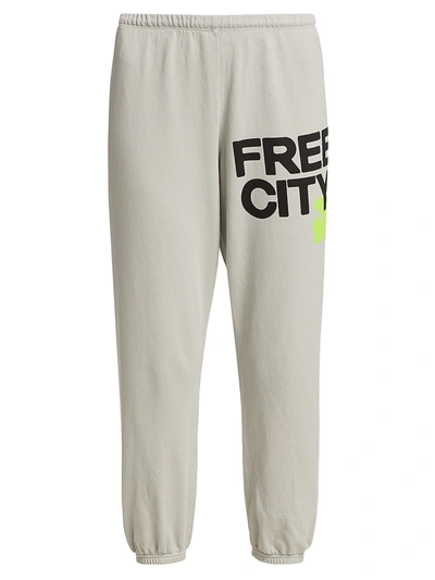 Yellow free city discount sweatpants