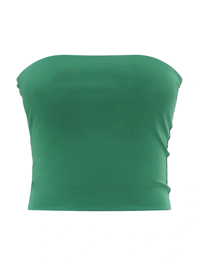 Andamane Gwen Tube Top In Emerald Verde