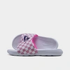 Nike Victori One Slides In White And Pink