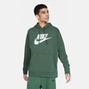 Nike Sportswear Club Fleece Men's Graphic Pullover Hoodie In Galactic Jade/galactic Jade