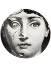 Fornasetti Printed Design Plate In Black