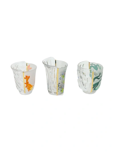 Seletti Hybrid Aglaura Drinking Glasses In Neutrals