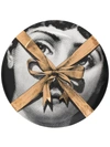 FORNASETTI PRINTED BOW AND FACE PLATE