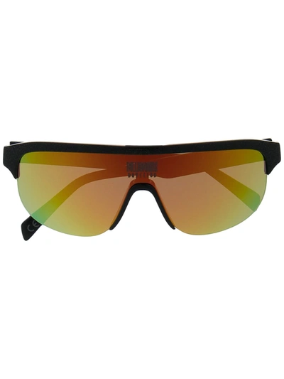 Billionaire Boys Club Holographic Visor Sunglasses In Black