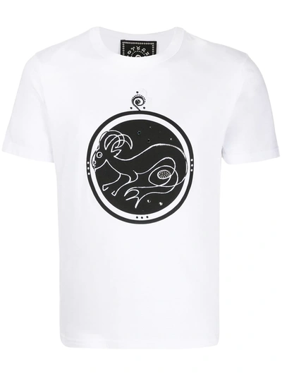 10 Corso Como Capricorn Print T-shirt In White