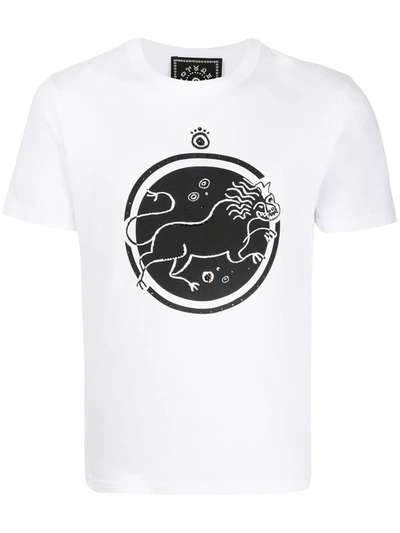 10 Corso Como Lion Print T-shirt In White