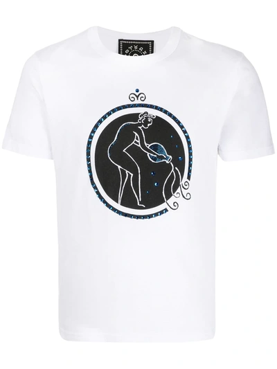 10 Corso Como Aquarius Print T-shirt In White