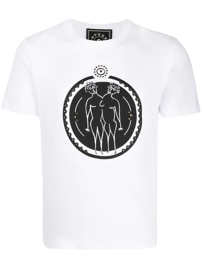 10 Corso Como Gemini Print T-shirt In White