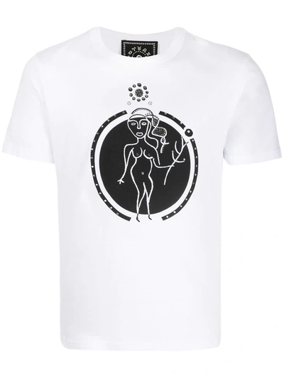 10 Corso Como Virgo Print T-shirt In White