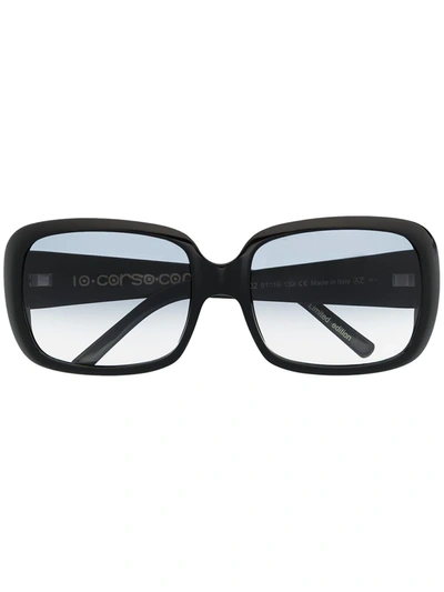 10 Corso Como Square-frame Sunglasses In Black