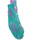 THE ELDER STATESMAN TIE-DYE CASHMERE SOCKS