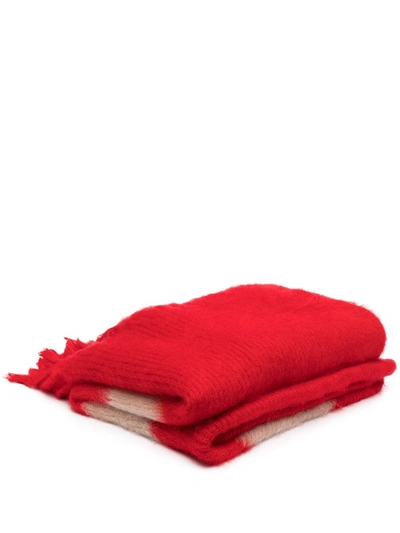 Off-white Cny Wool Blanket In Red