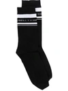 Alyx Logo Intarsia Mid-calf Socks In Black
