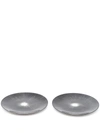 Ann Deumelemeester X Serax Pair Of Shadow Print Plates In Black