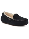 Ugg Ansley Womens Suede Slip On Loafers In Black